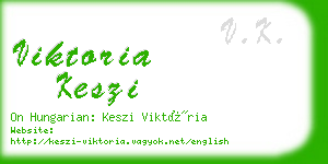 viktoria keszi business card